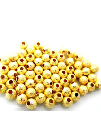 50 Perles Stardust Métal 4mm Mixte - Pour Création Bijoux, Bracelet, Collier - Neuf, Chine