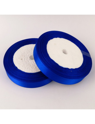 Rouleau De Ruban Satin Double Face 25m X 4cm - Bleu Ciel - Neuf - Fabriqué En France