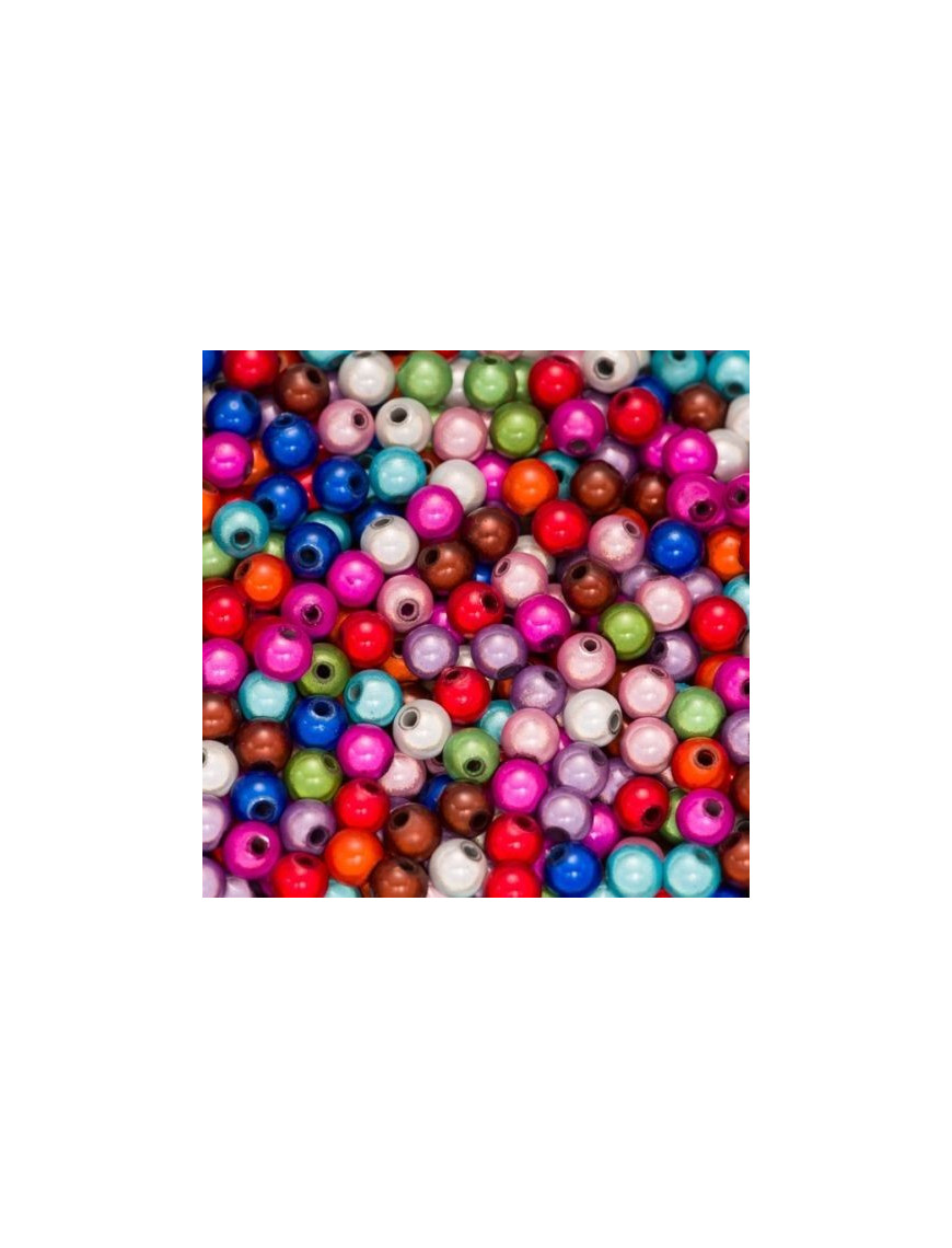 Lot De 50 Perles Stardust Métal 4mm - Mix De Couleurs Pour Création De Bijoux (bracelets, Colliers)