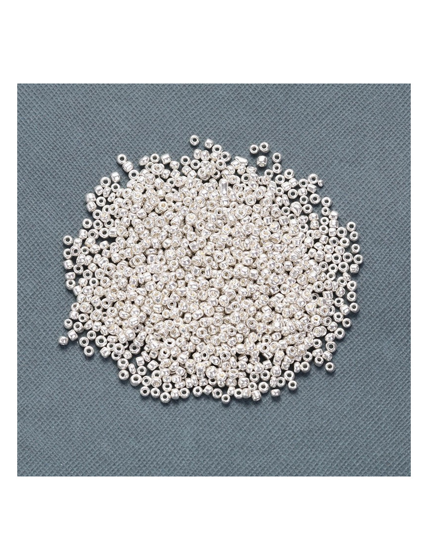 LOT DE 500 PERLES DE ROCAILLE ORANGE 4 mm 6/0 - CREATION