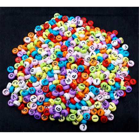 100 pendentifs Petites fleurs acrylique multicolores perles intercalaires  9mm HR807, DIY