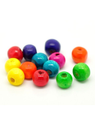 20 Perles Imitation Verre 8mm - Couleurs Mixte - Marque SAVMER - Pour Création De Bijoux