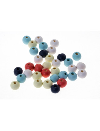 20 Perles Imitation Verre 8mm - Couleurs Mélangées, Lot Créatif, Marque SAVMER, Neuf