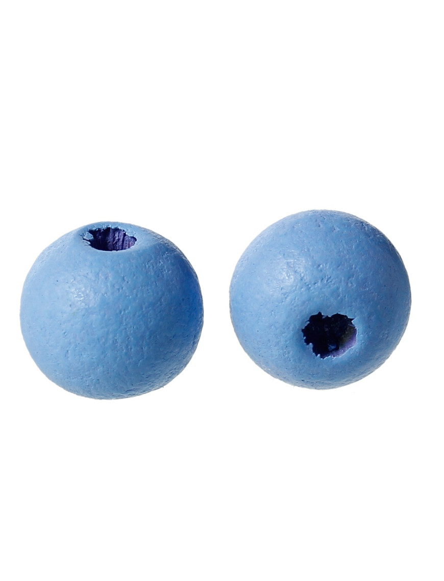 Lot De 20 Perles Vintage En Verre - Forme Disque Bleu à Points Noirs - Origine Inde - Parfaites Pour Créations